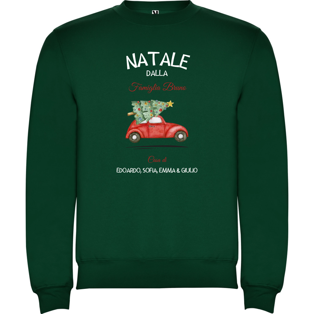 Felpa Natalizia Unisex personalizzabile Natale a Casa