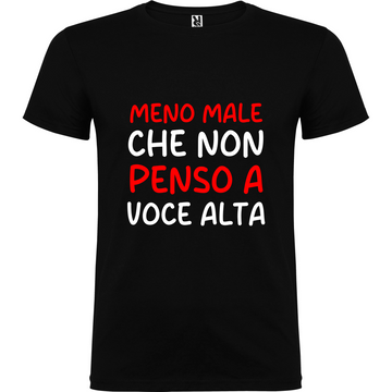Maglietta Unisex personalizzata Meno Male