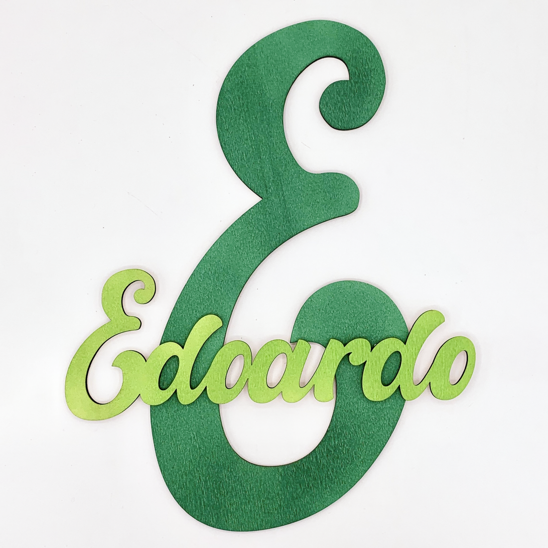 Nome in legno personalizzato con iniziale Idea's Cottage