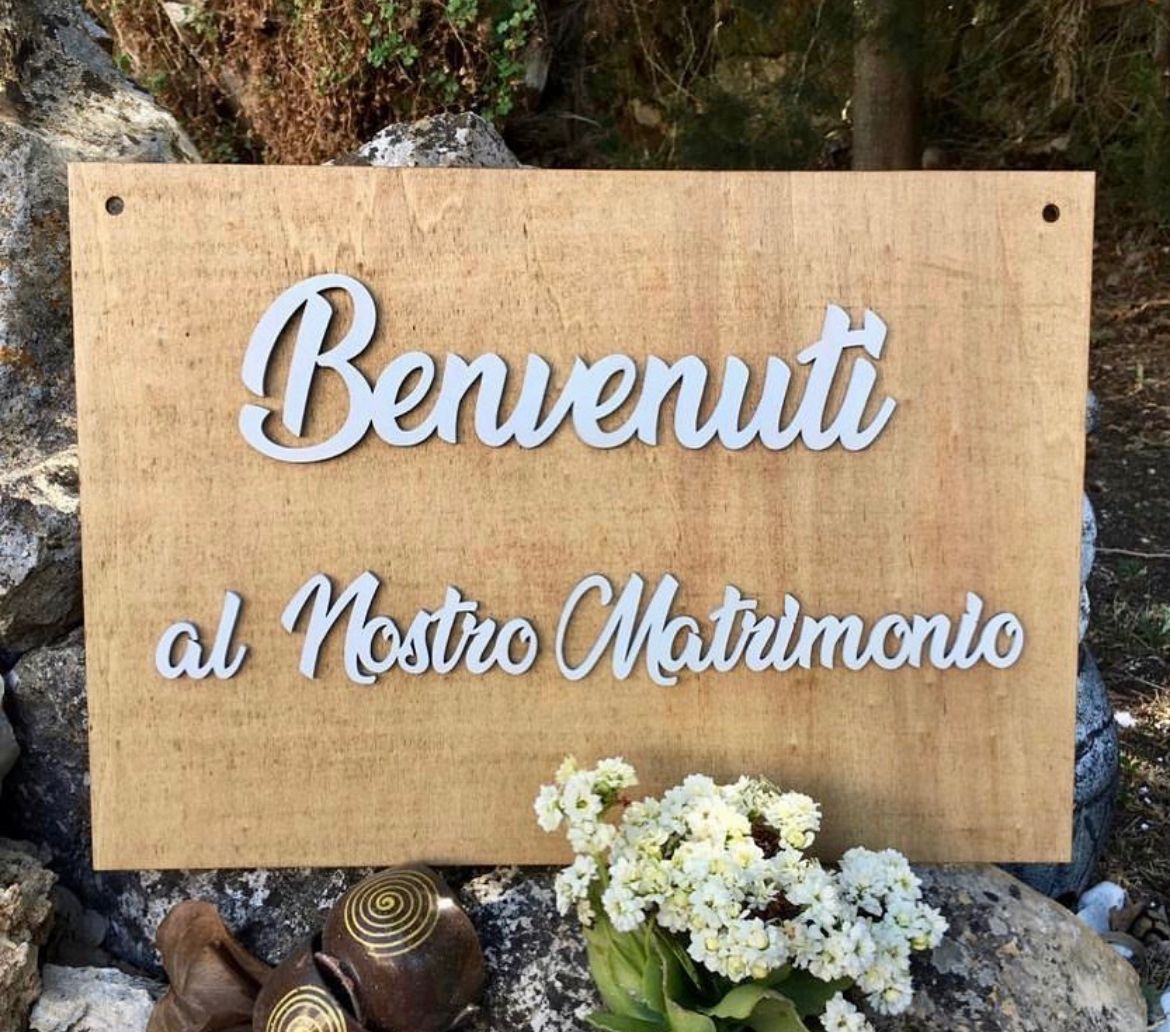 Cartello in legno di Benvenuto Matrimonio Targa wedding – Idea's