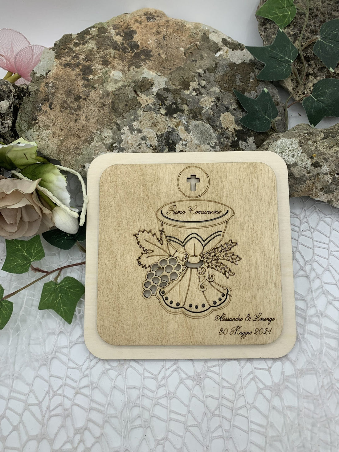 Bomboniera sottopentola Prima Comunione Calice Idea's Cottage