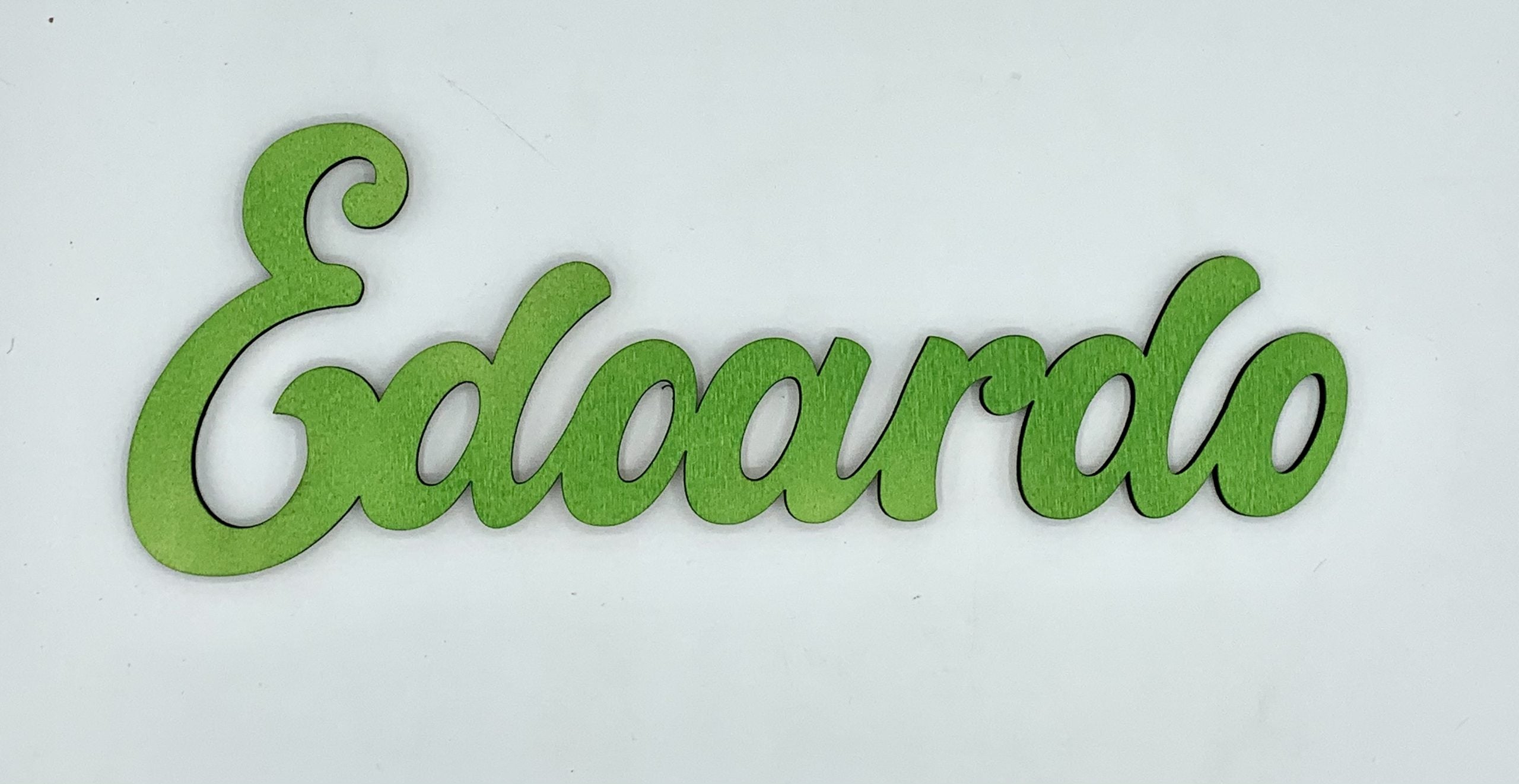 Nome in legno personalizzato adesivo murale Idea's Cottage