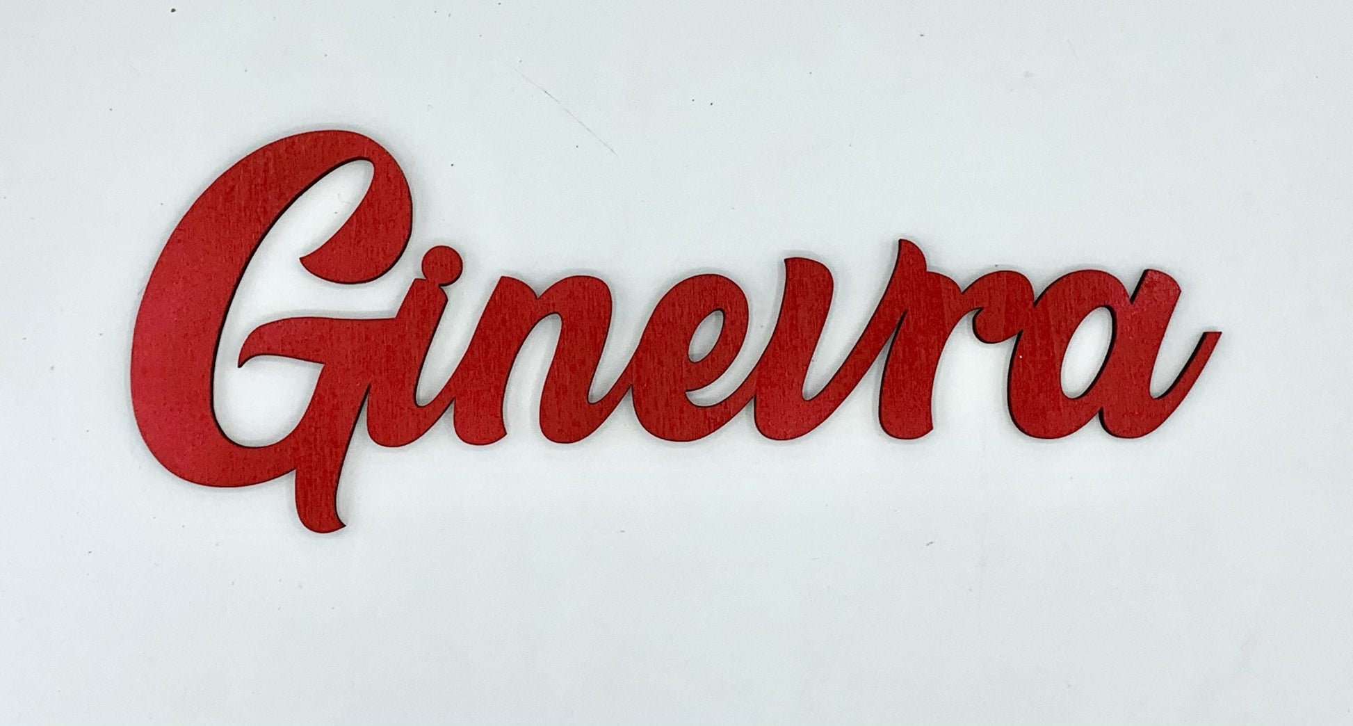 Nome in legno personalizzato adesivo murale Idea's Cottage