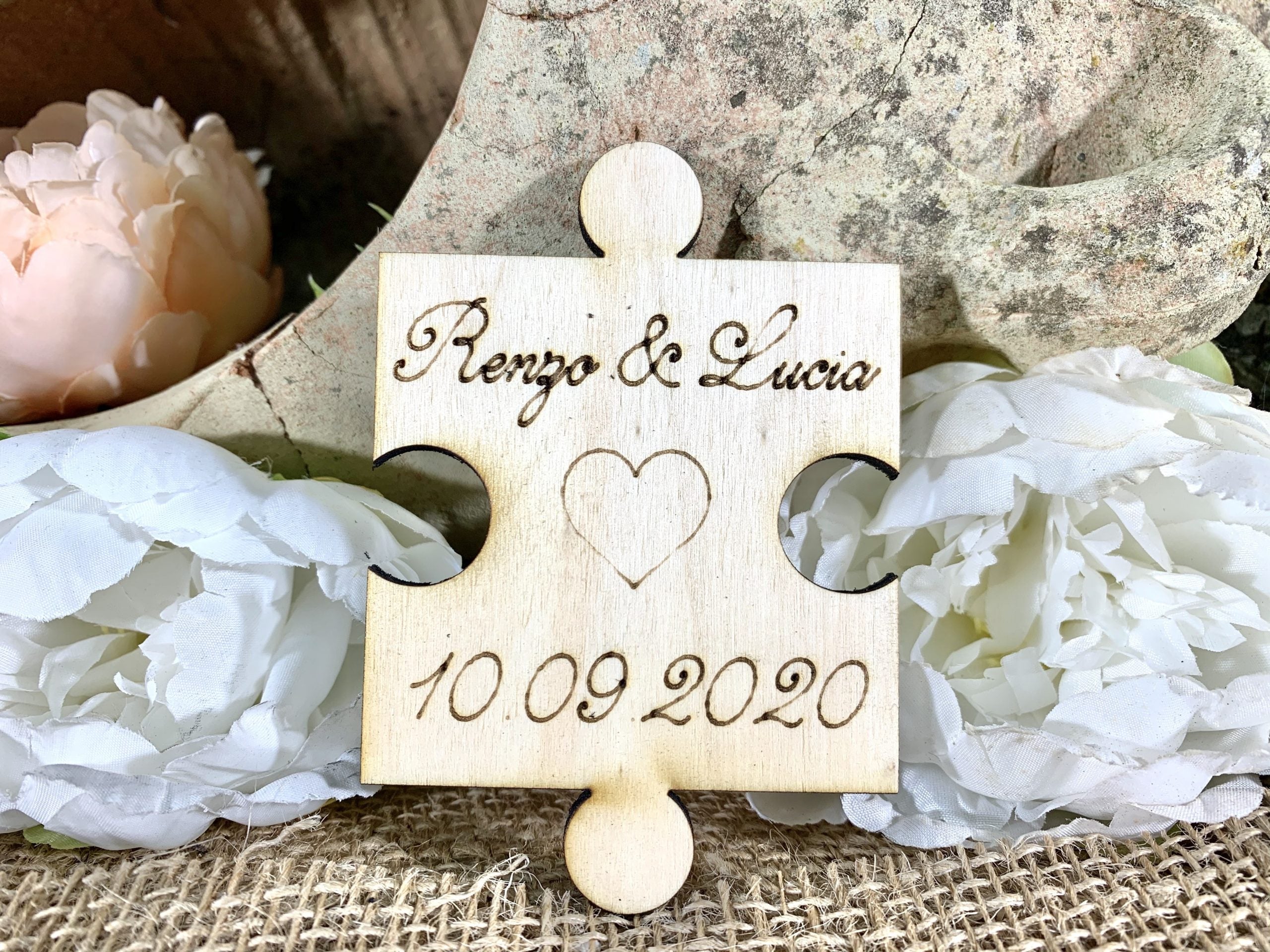 Segnaposto puzzle – Idea's Cottage di Brunetti Marco