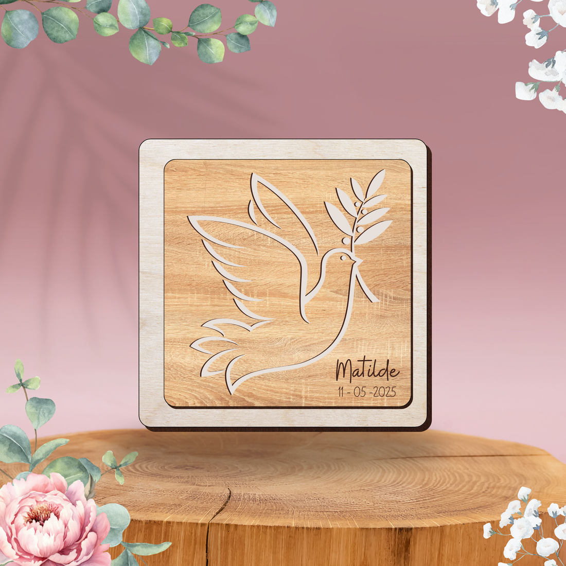 Bomboniera Colomba della Pace per prima comunione Idea's Cottage