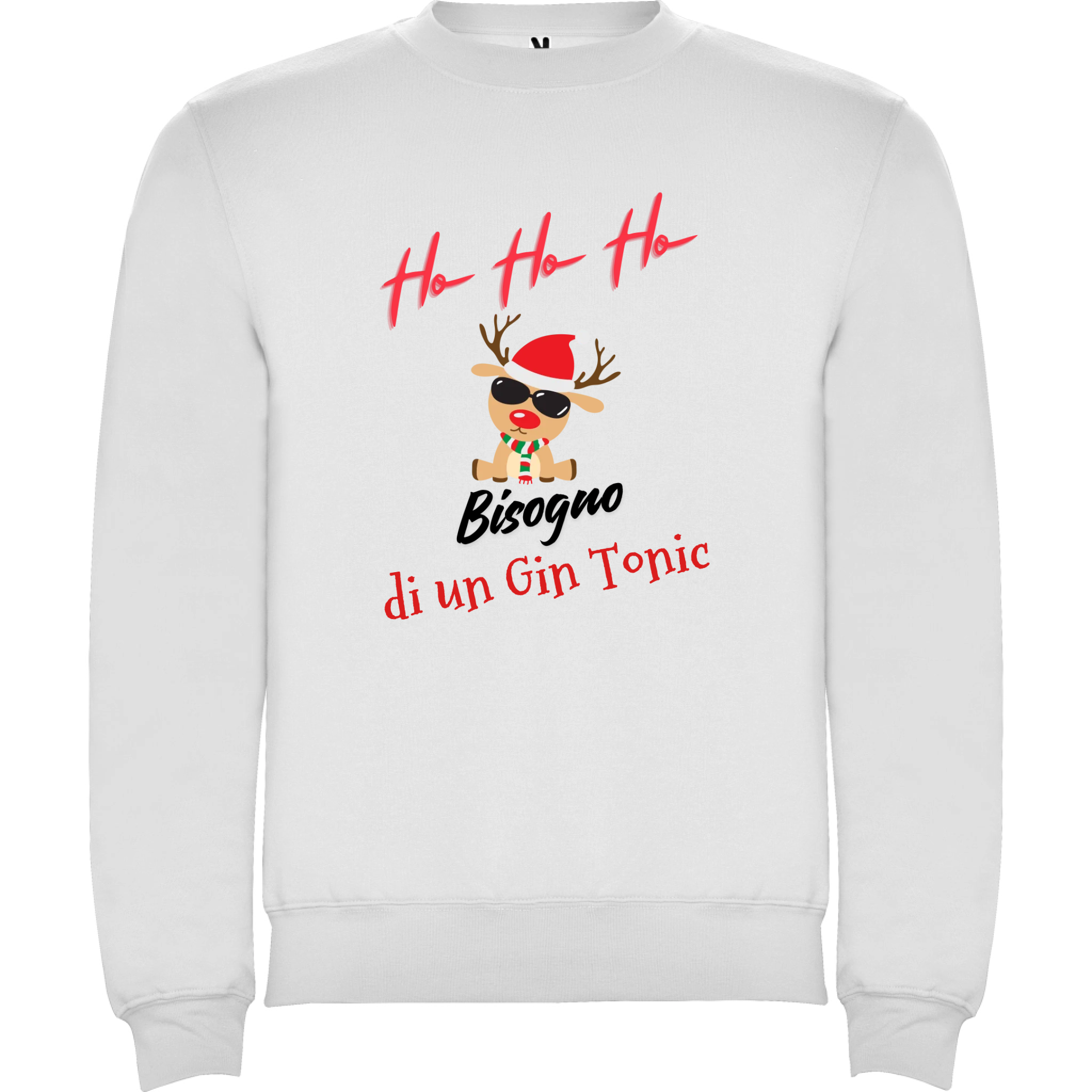 Felpa Natalizia unisex ho ho ho bisogno.. 