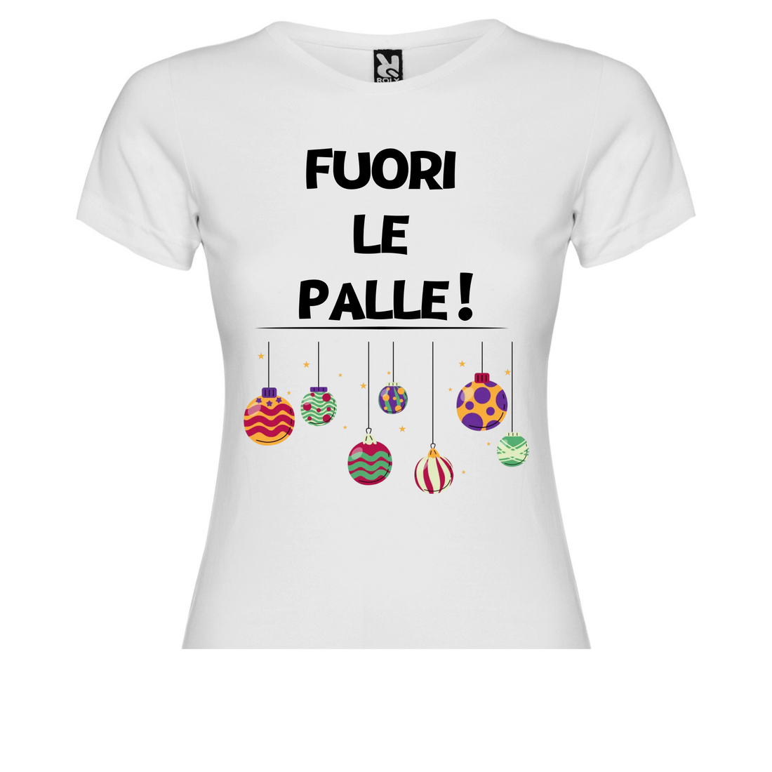 Maglia Donna personalizzata Palle di Natale - Idee regalo Natale 