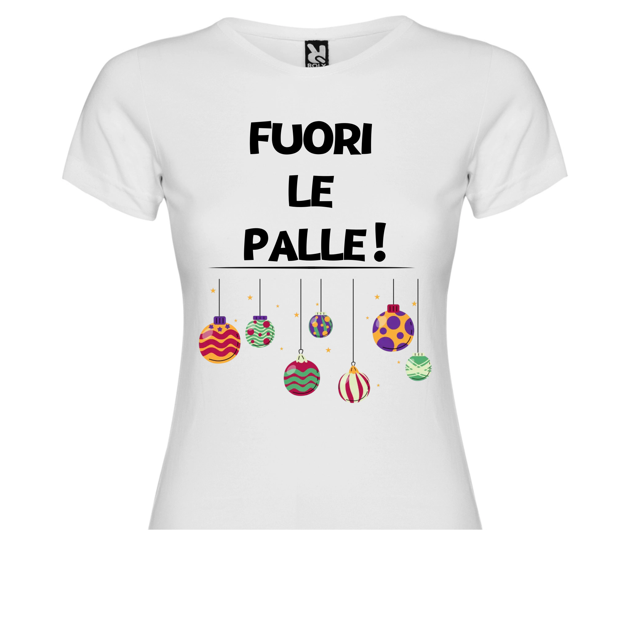 Maglia Donna personalizzata Palle di Natale - Idee regalo Natale 