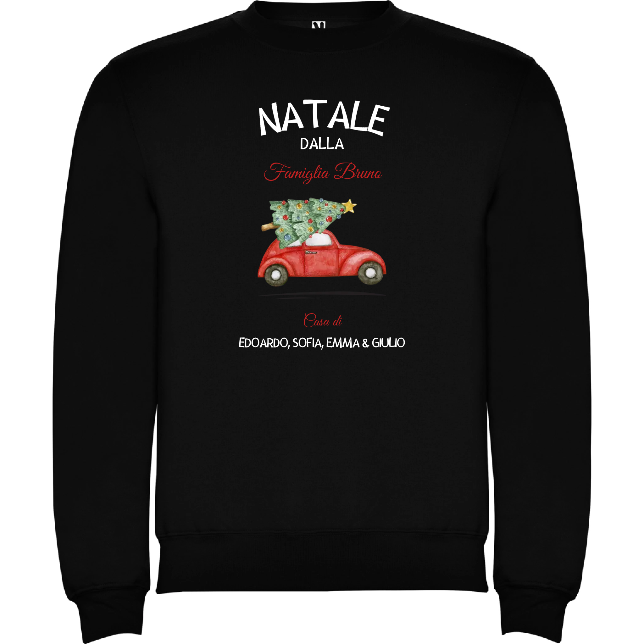 Felpa Natalizia Unisex personalizzabile Natale a Casa 