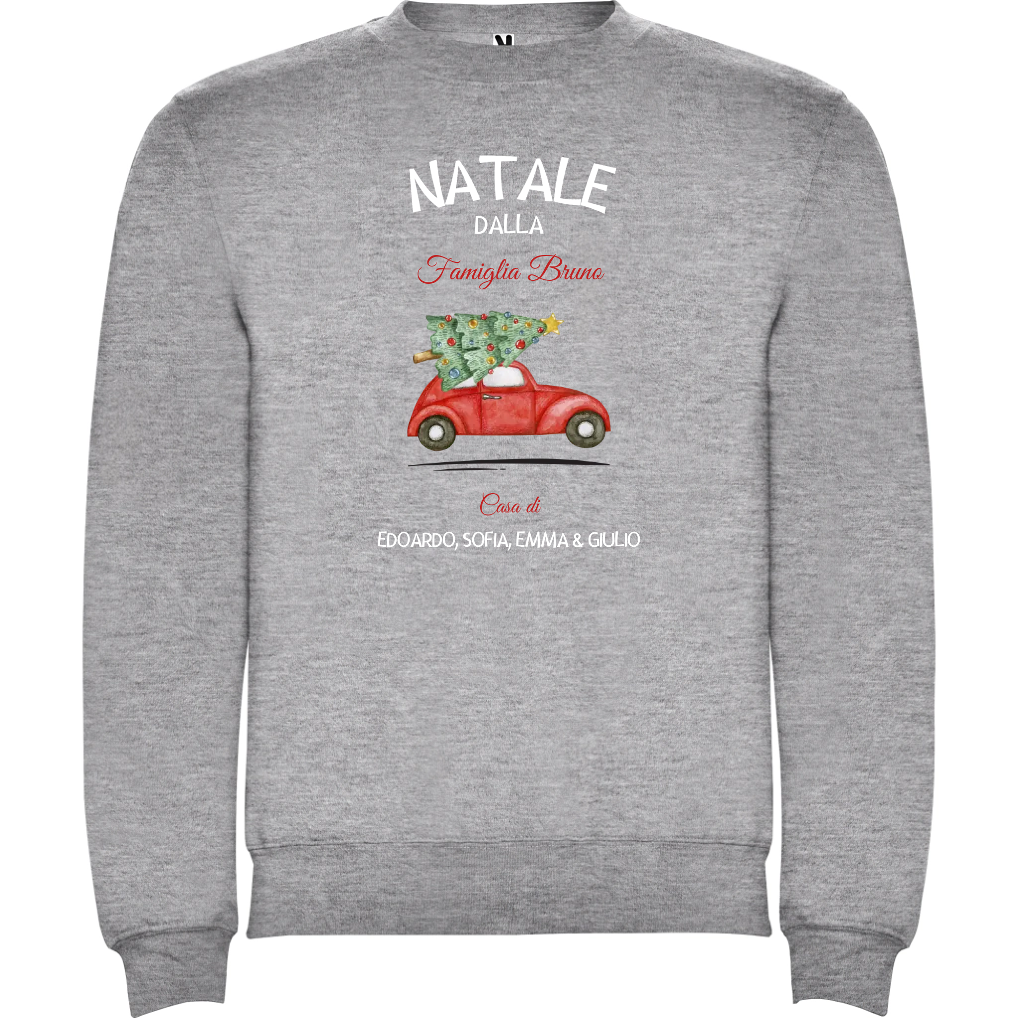 Felpa Natalizia Unisex personalizzabile Natale a Casa 