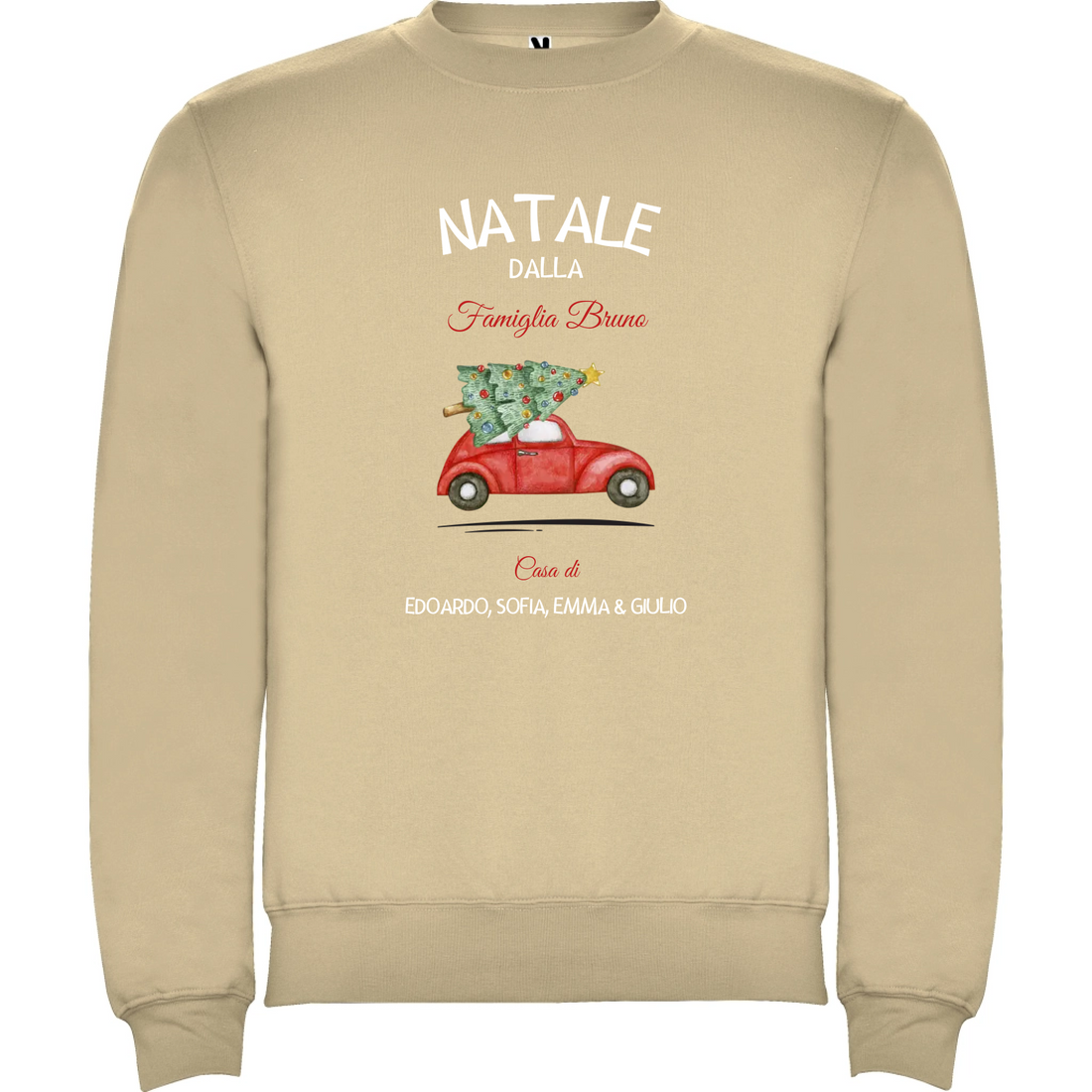 Felpa Natalizia Unisex personalizzabile Natale a Casa 