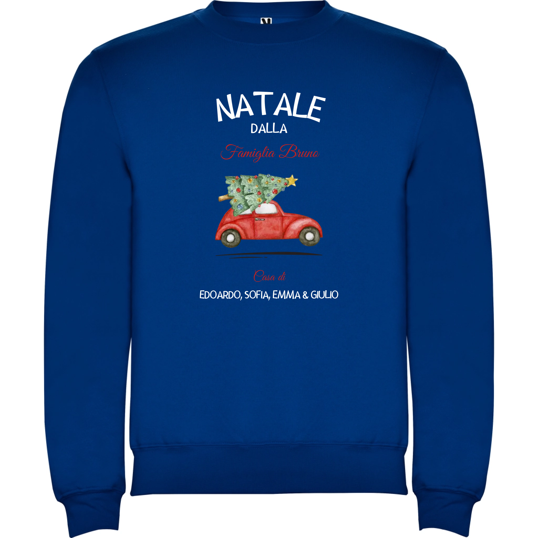 Felpa Natalizia Unisex personalizzabile Natale a Casa 