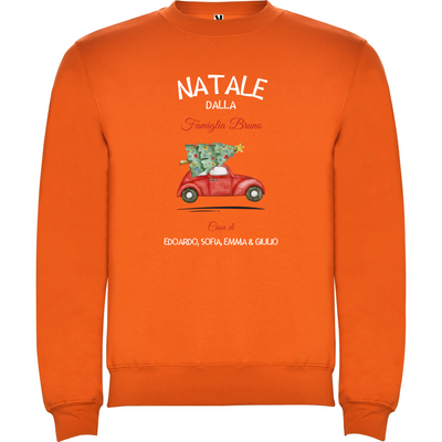 Felpa Natalizia Unisex personalizzabile Natale a Casa 