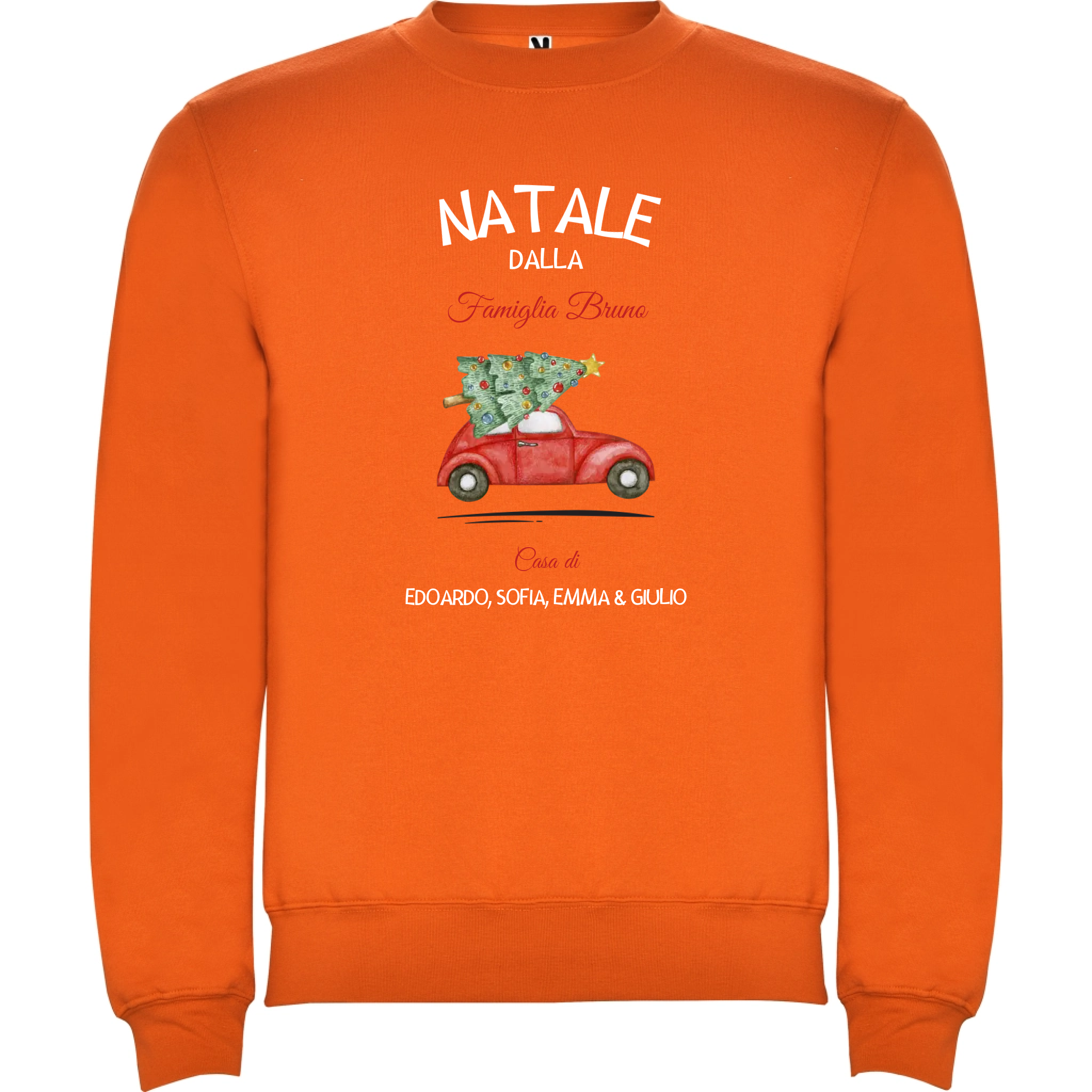 Felpa Natalizia Unisex personalizzabile Natale a Casa 