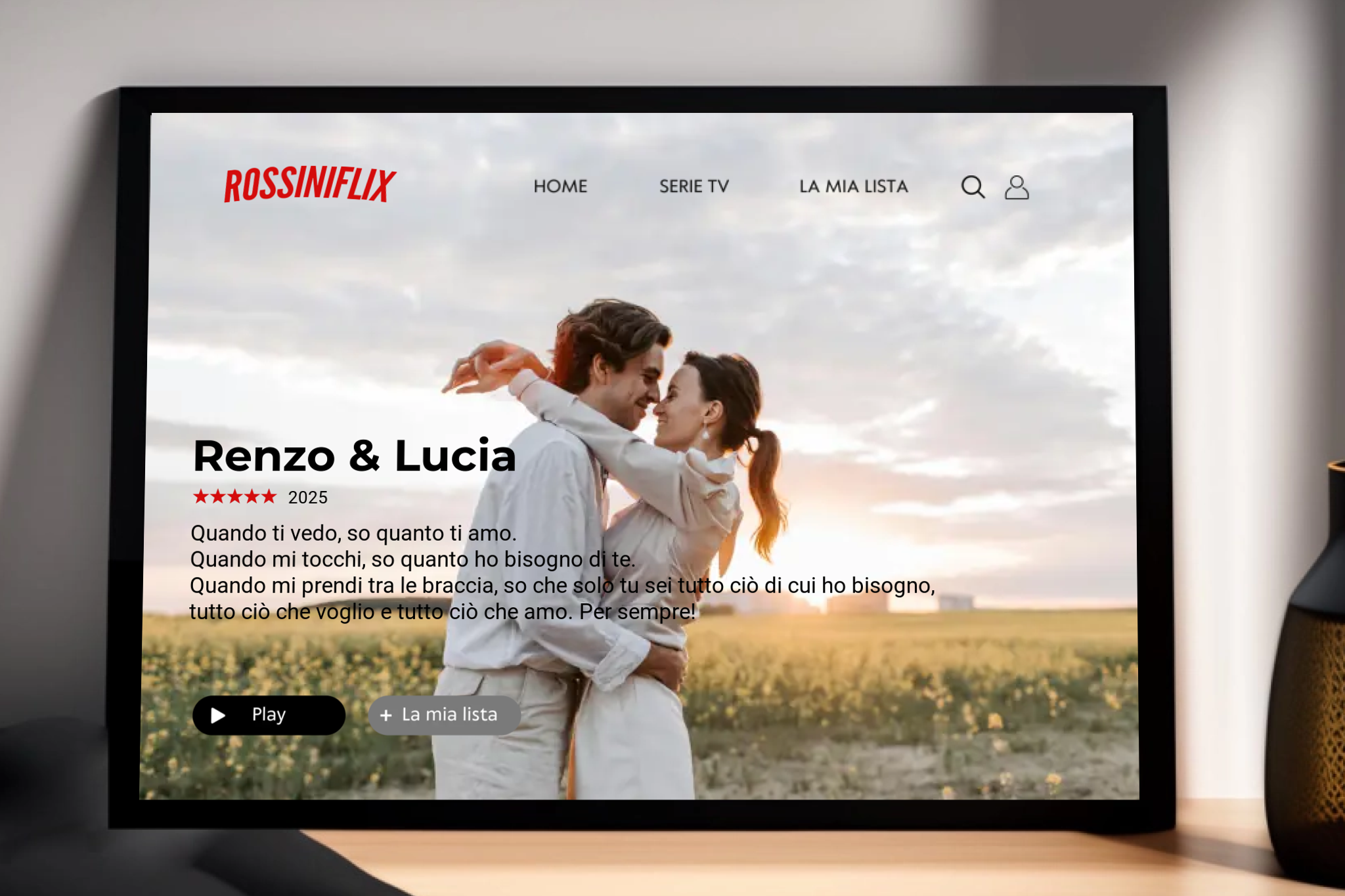 Poster Personalizzato in Stile Netflix 