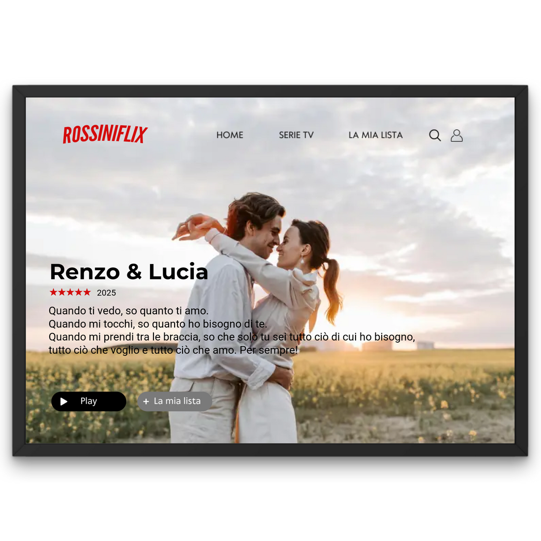 Poster Personalizzato in Stile Netflix 