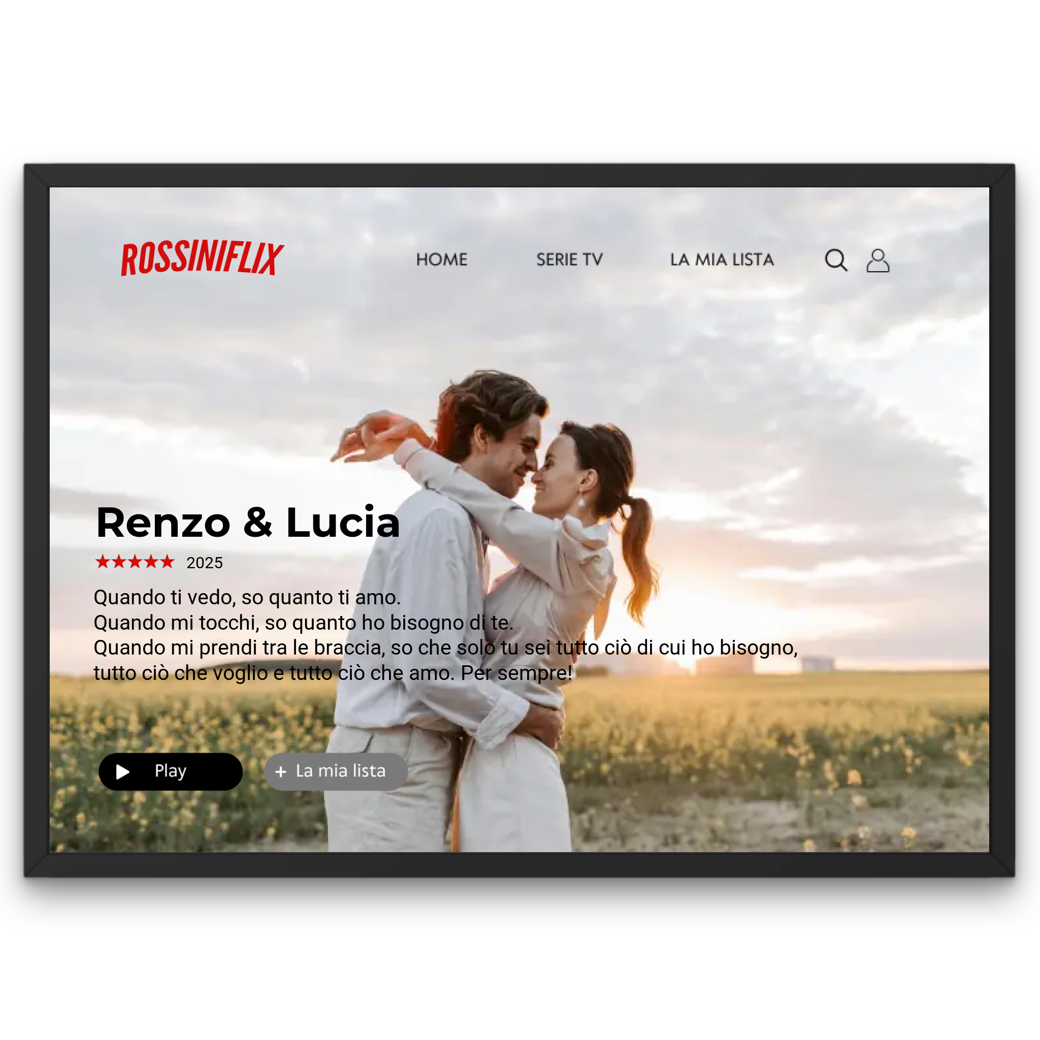 Poster Personalizzato in Stile Netflix 