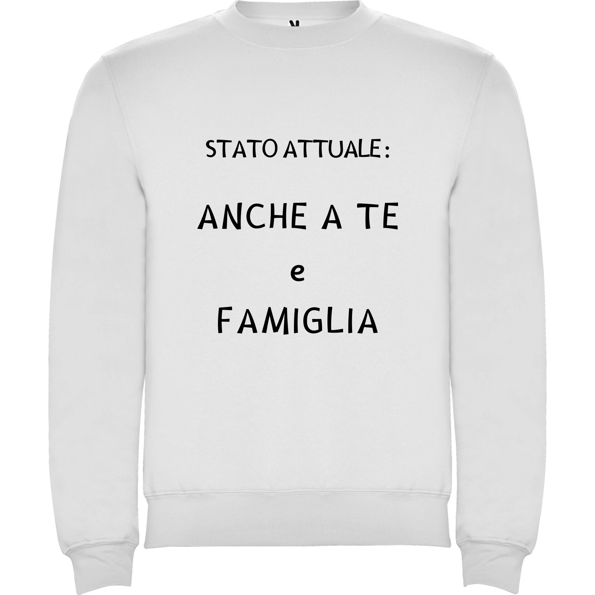 Felpa Unisex personalizzabile Stato Attuale 