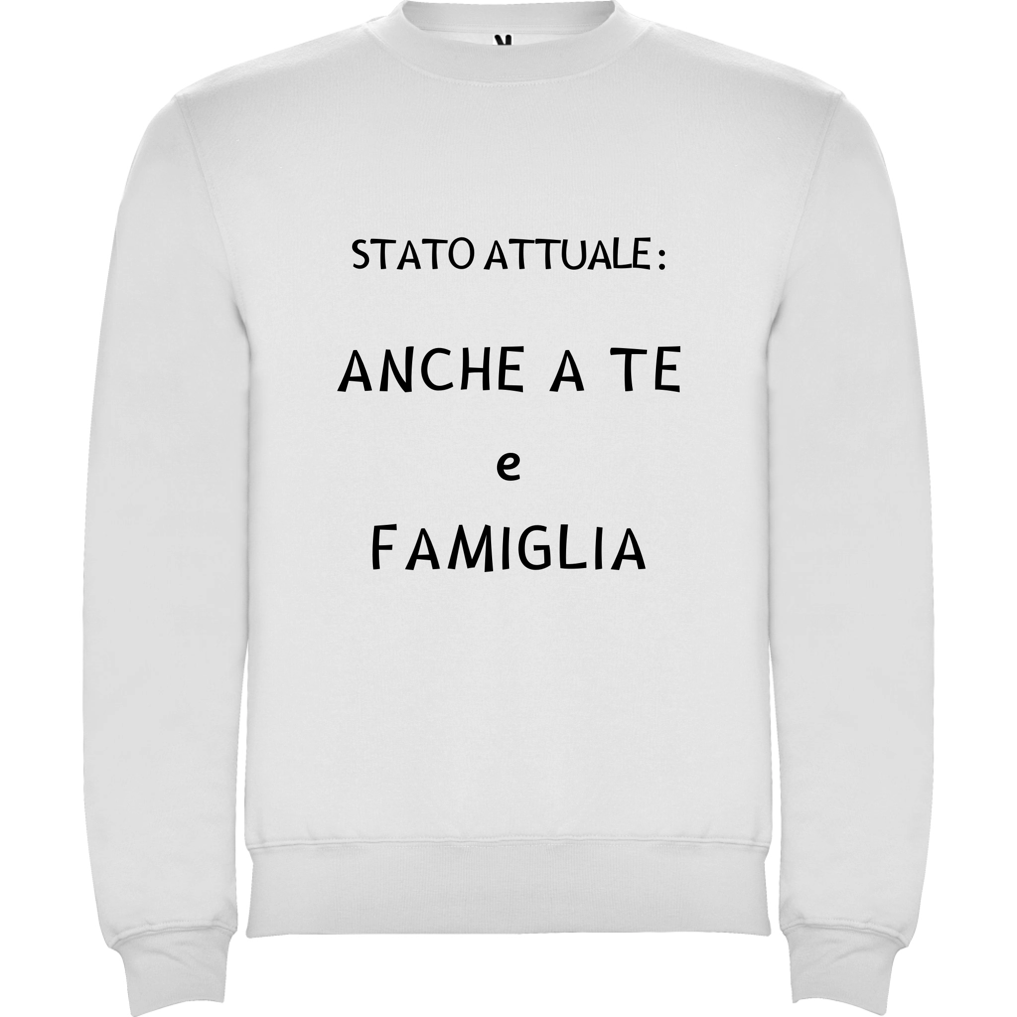 Felpa Unisex personalizzabile Stato Attuale 
