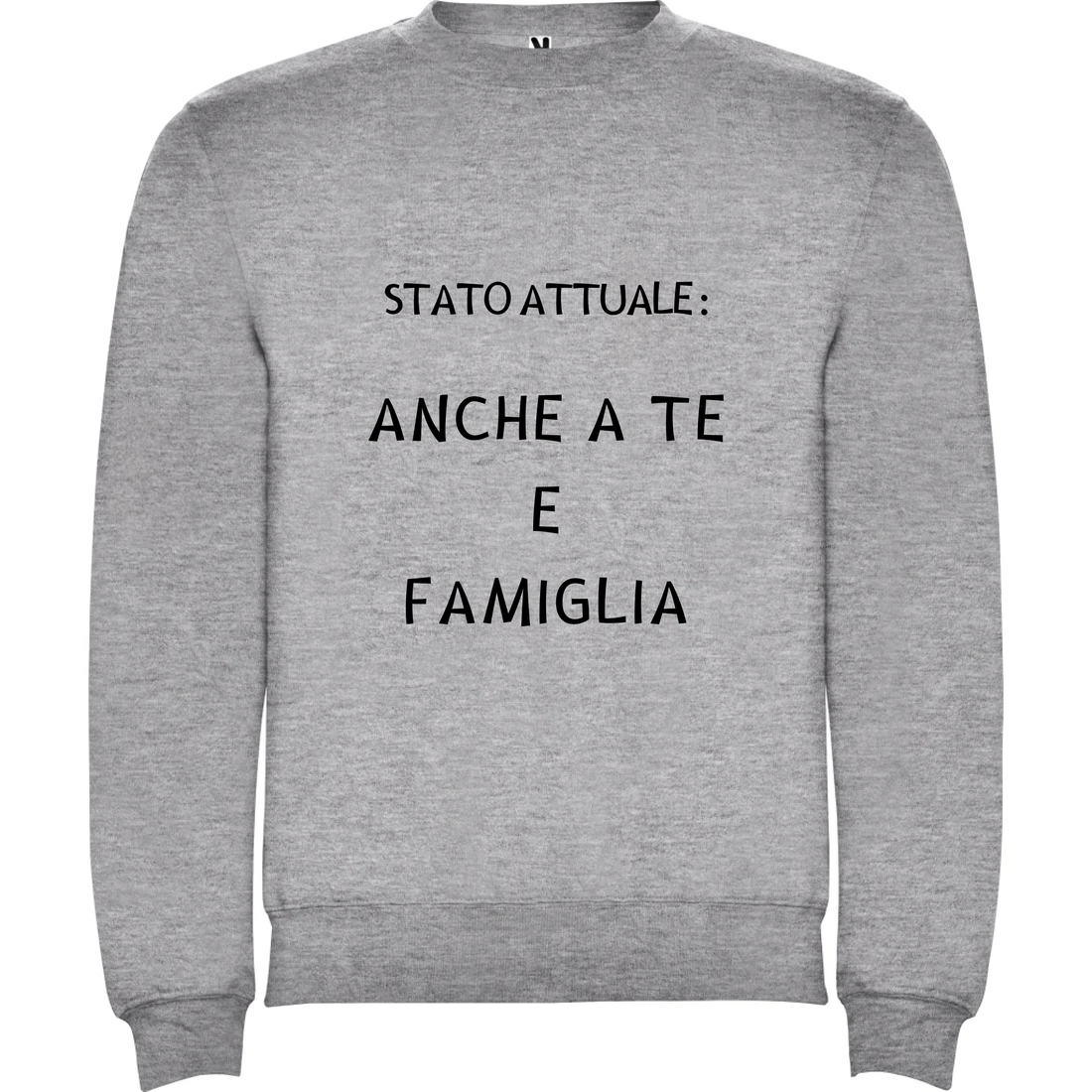 Felpa Unisex personalizzabile Stato Attuale 