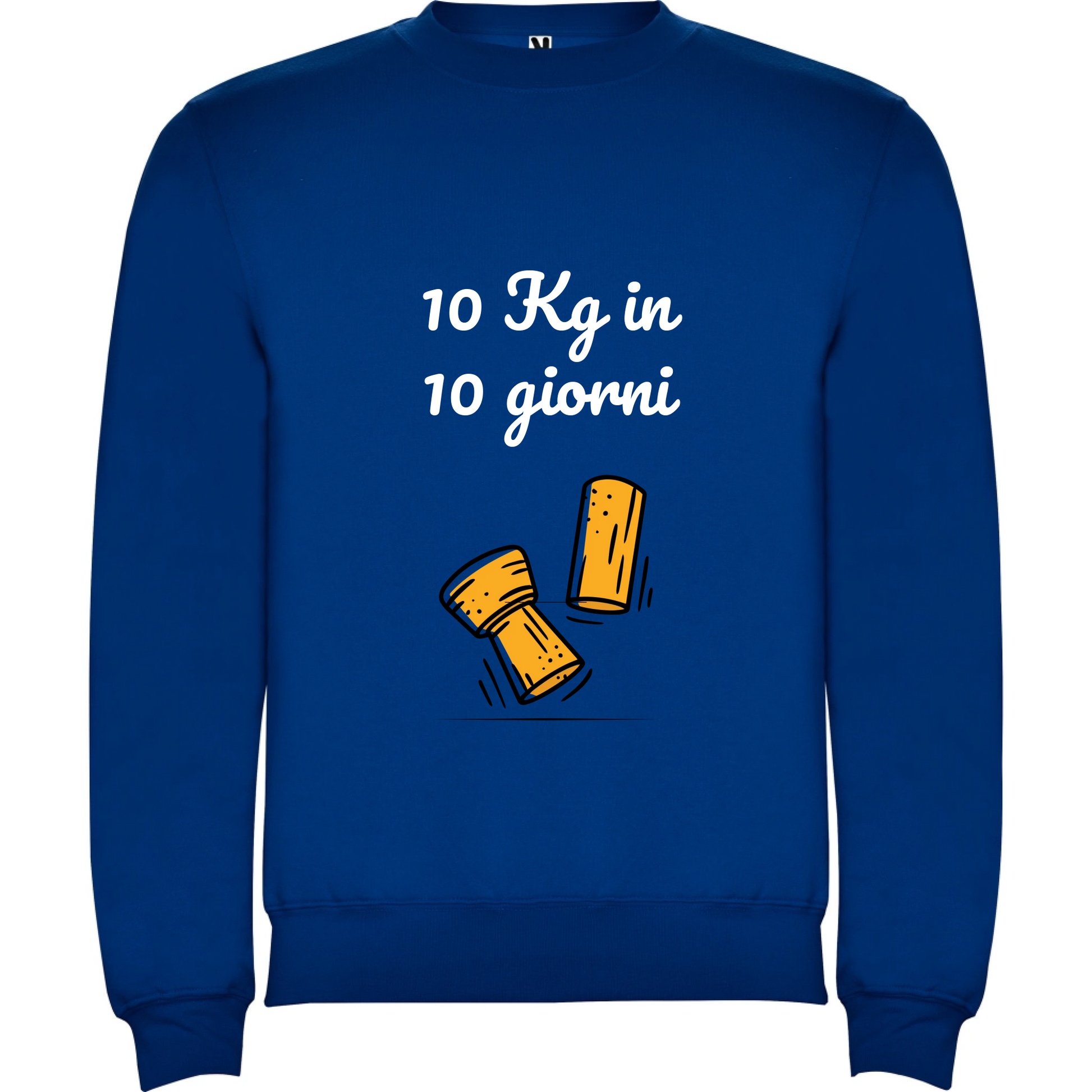 Felpa Unisex personalizzabile con frase 10kg in 10 giorni 
