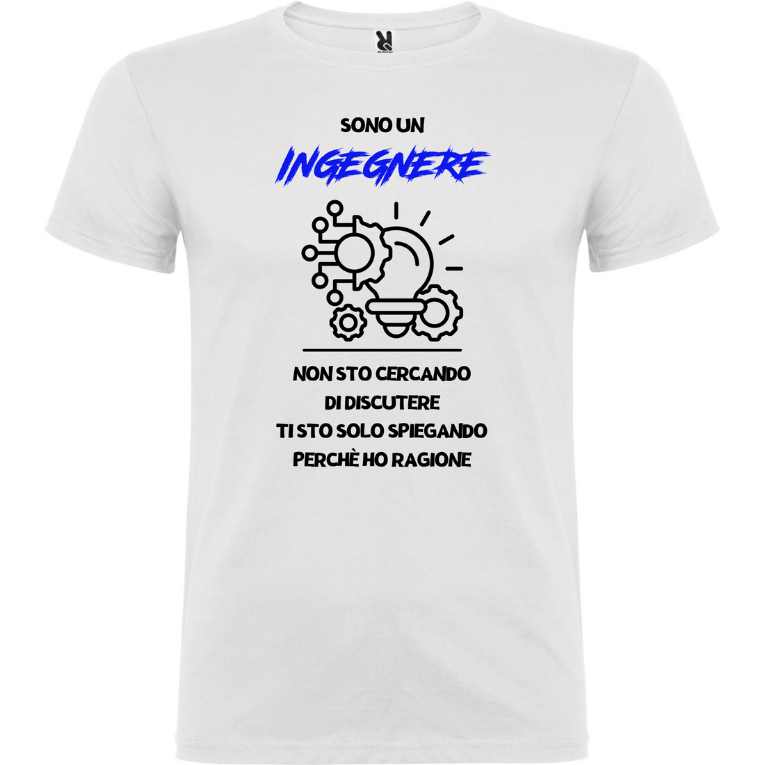 Maglietta Unisex personalizzata con frase Ingegnere 