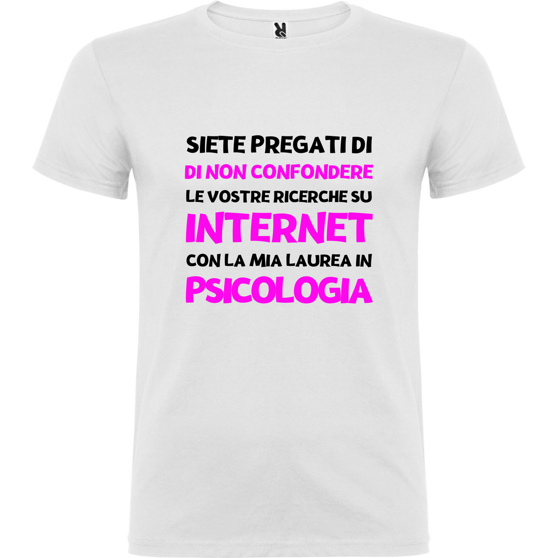 Maglietta Unisex personalizzata con frase Psicologa 