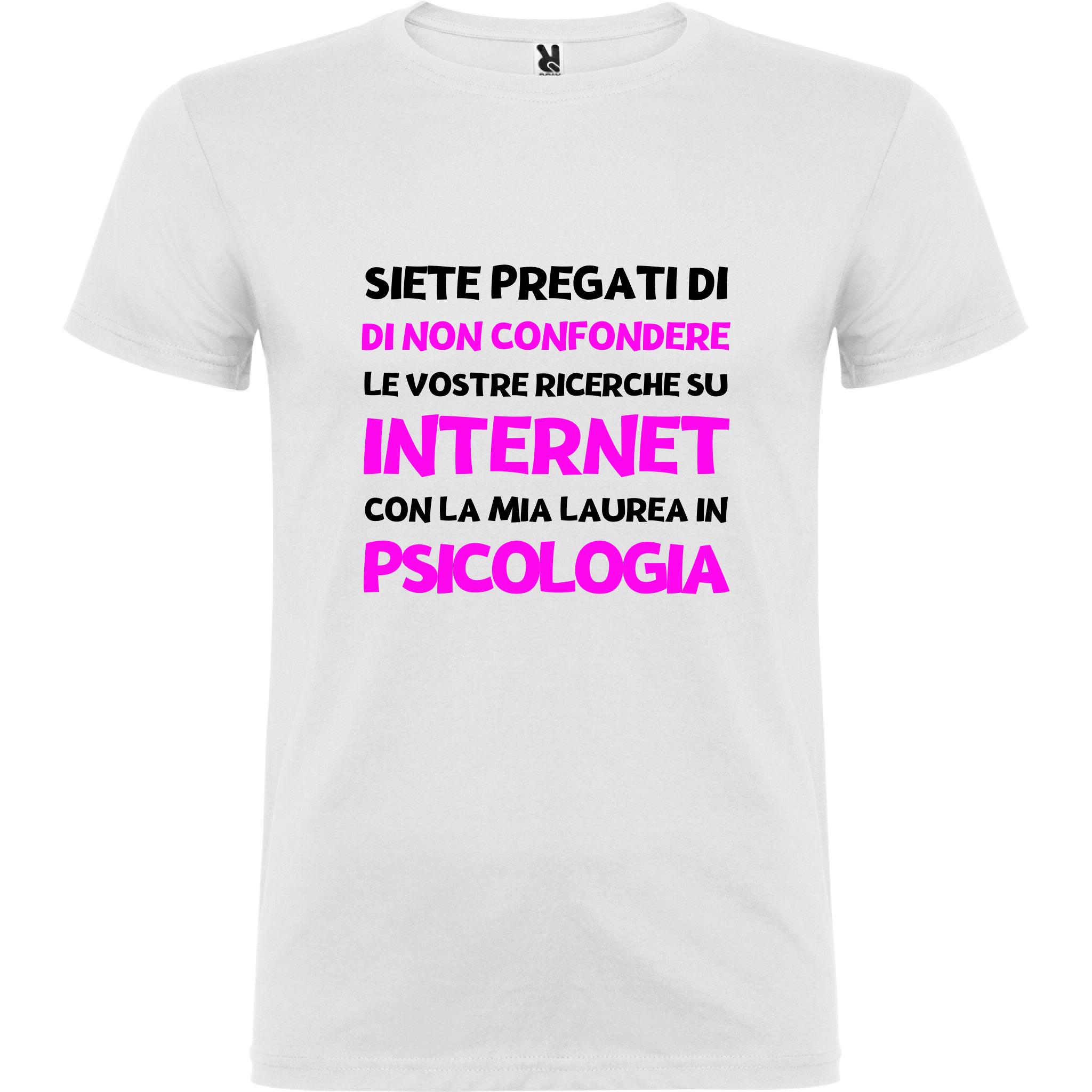 Maglietta Unisex personalizzata con frase Psicologa 