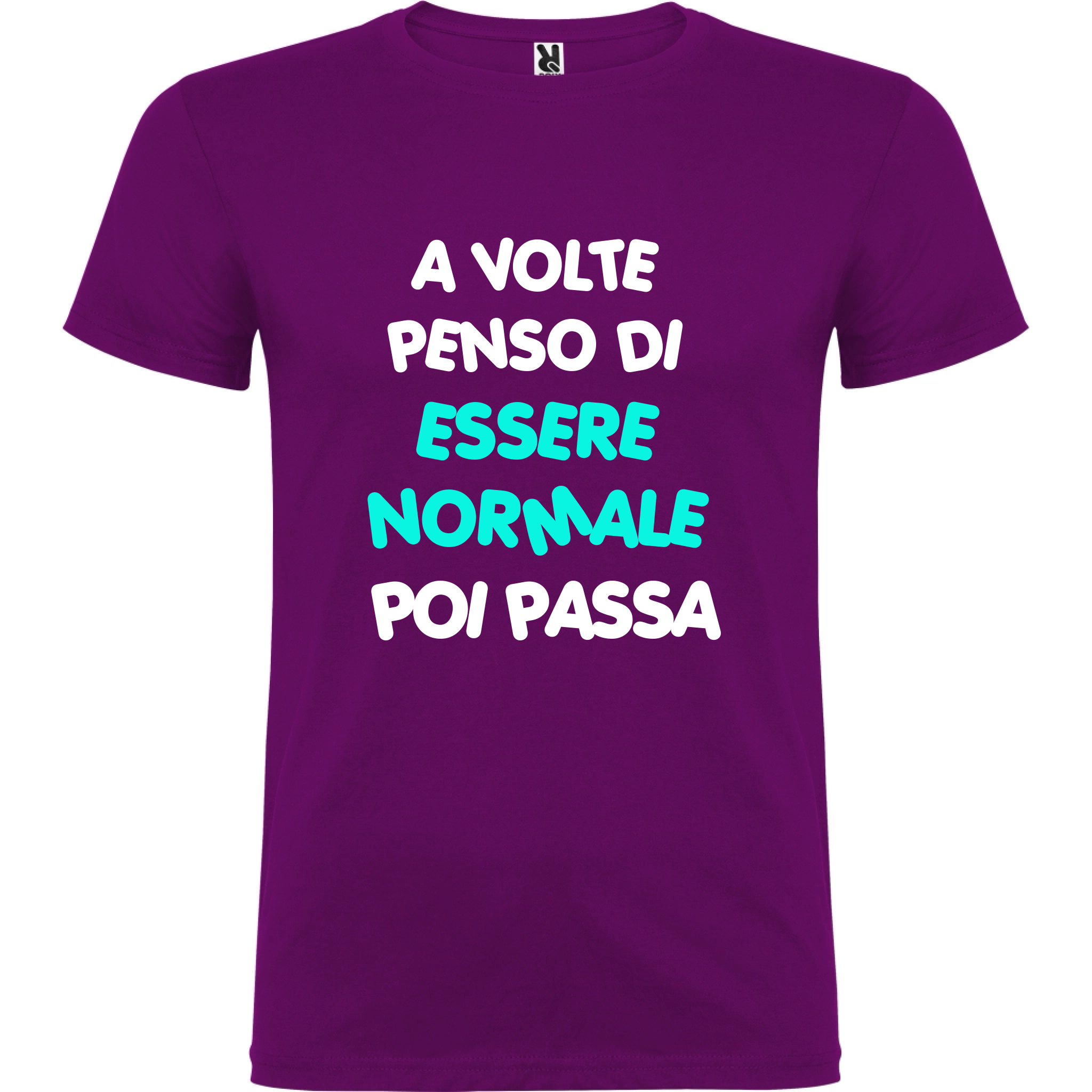 Maglietta Unisex personalizzata - A volte penso di essere Normale 