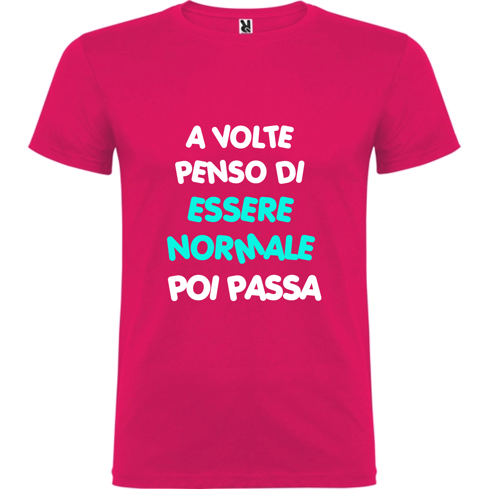 Maglietta Unisex personalizzata - A volte penso di essere Normale 