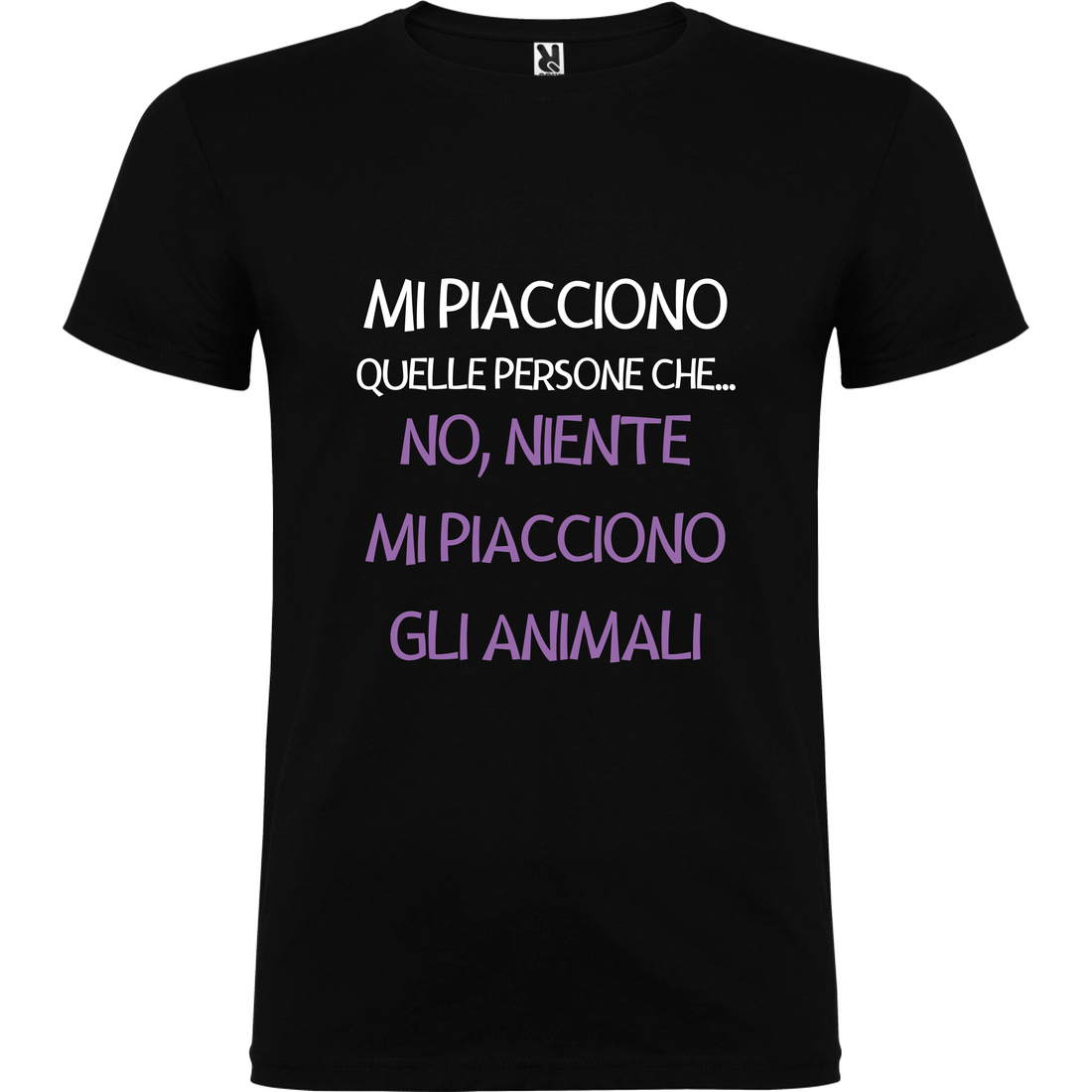 Maglietta Unisex personalizzata - Mi piacciono gli animali 