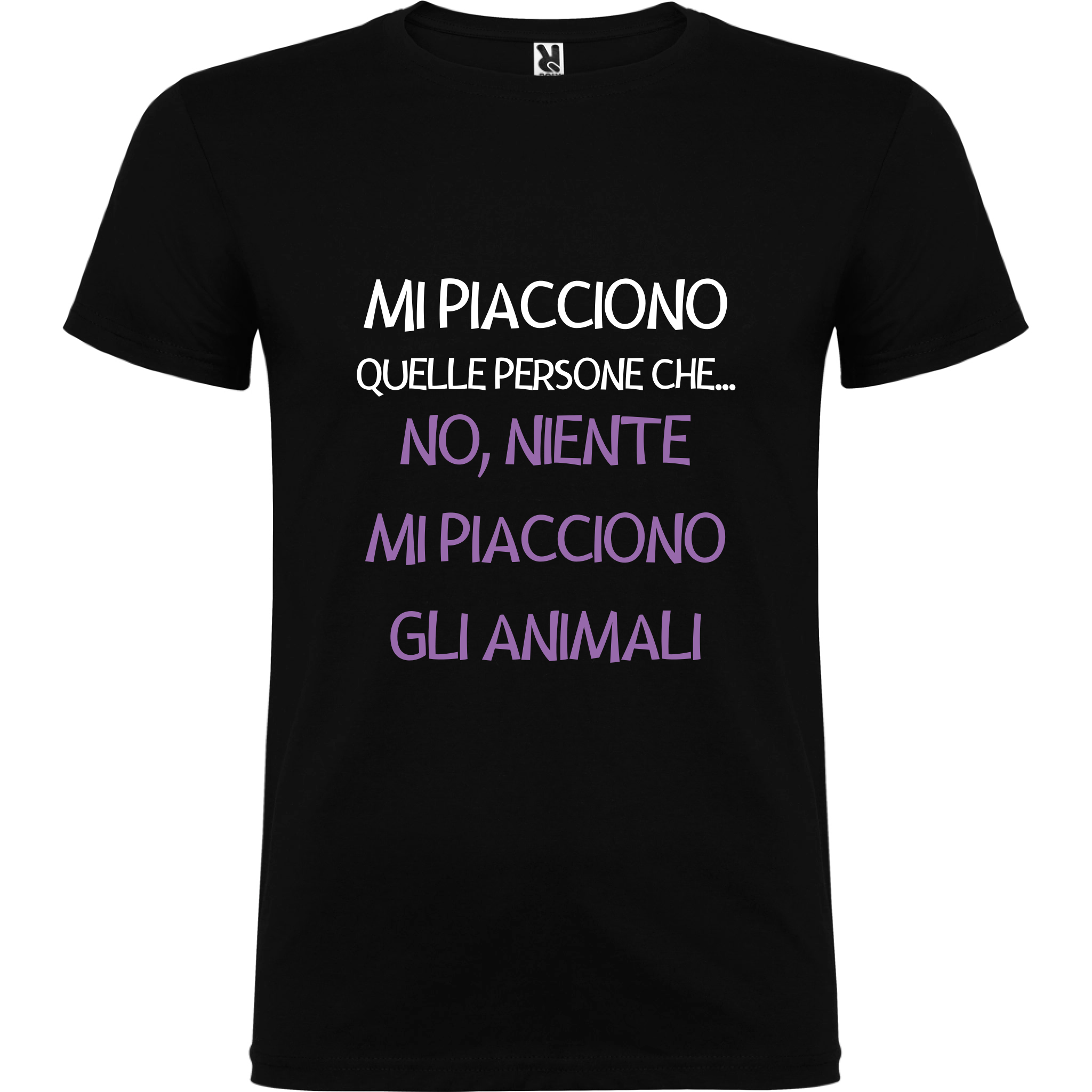 Maglietta Unisex personalizzata - Mi piacciono gli animali 