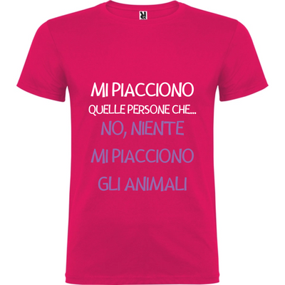 Maglietta Unisex personalizzata - Mi piacciono gli animali 