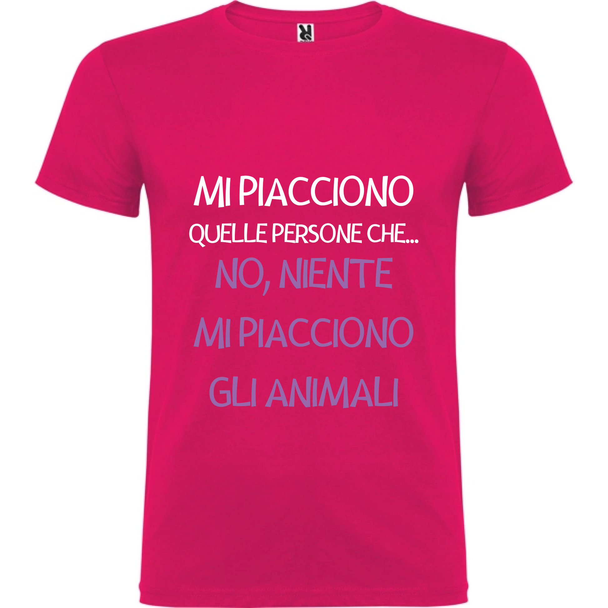Maglietta Unisex personalizzata - Mi piacciono gli animali 