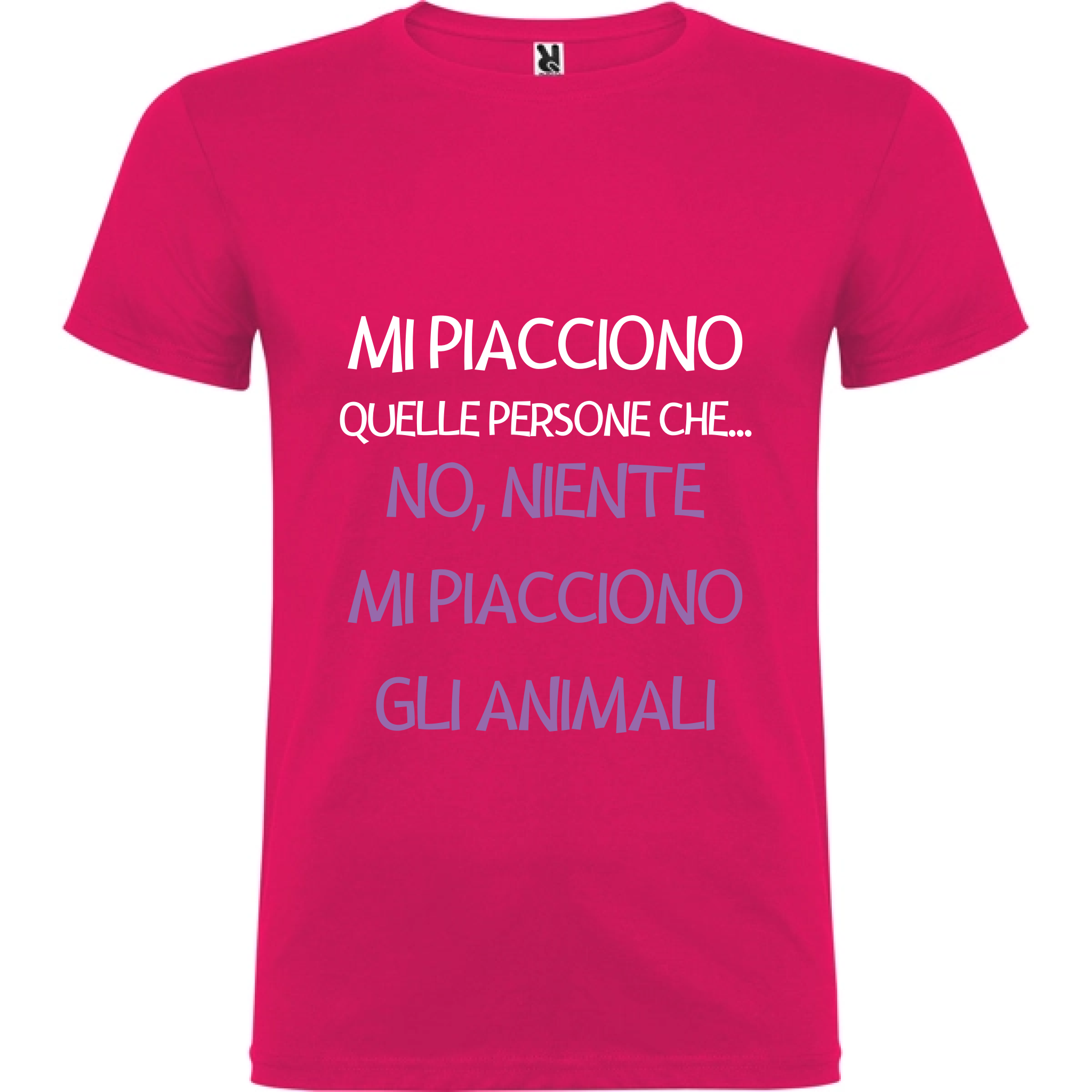 Maglietta Unisex personalizzata - Mi piacciono gli animali 