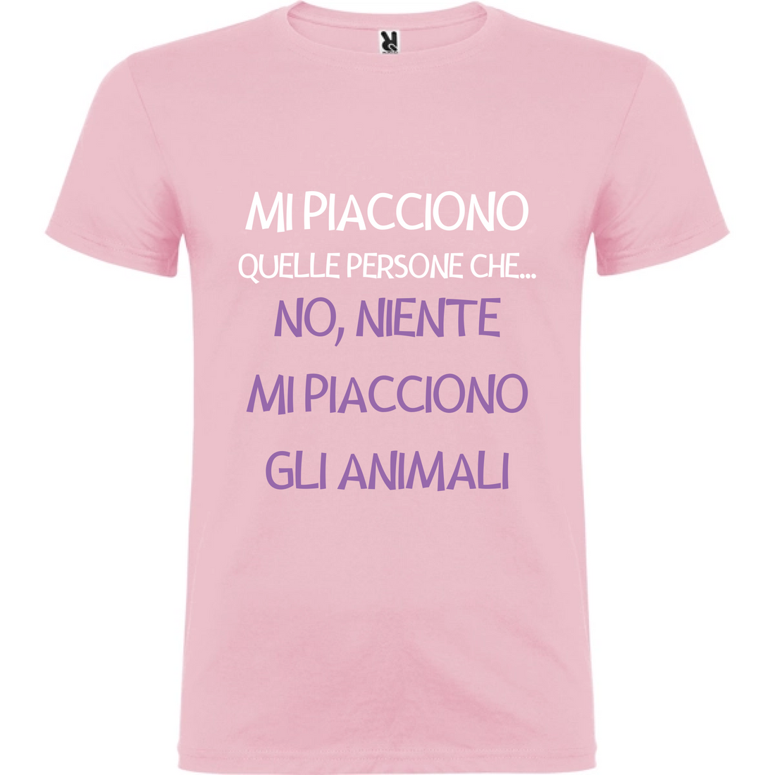 Maglietta Unisex personalizzata - Mi piacciono gli animali 