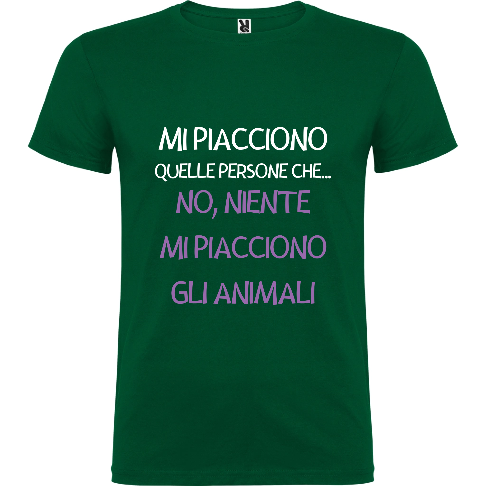 Maglietta Unisex personalizzata - Mi piacciono gli animali 