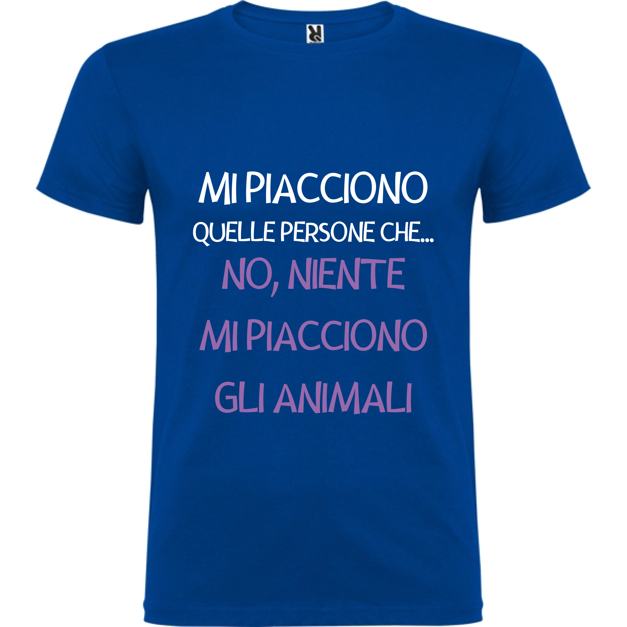 Maglietta Unisex personalizzata - Mi piacciono gli animali 