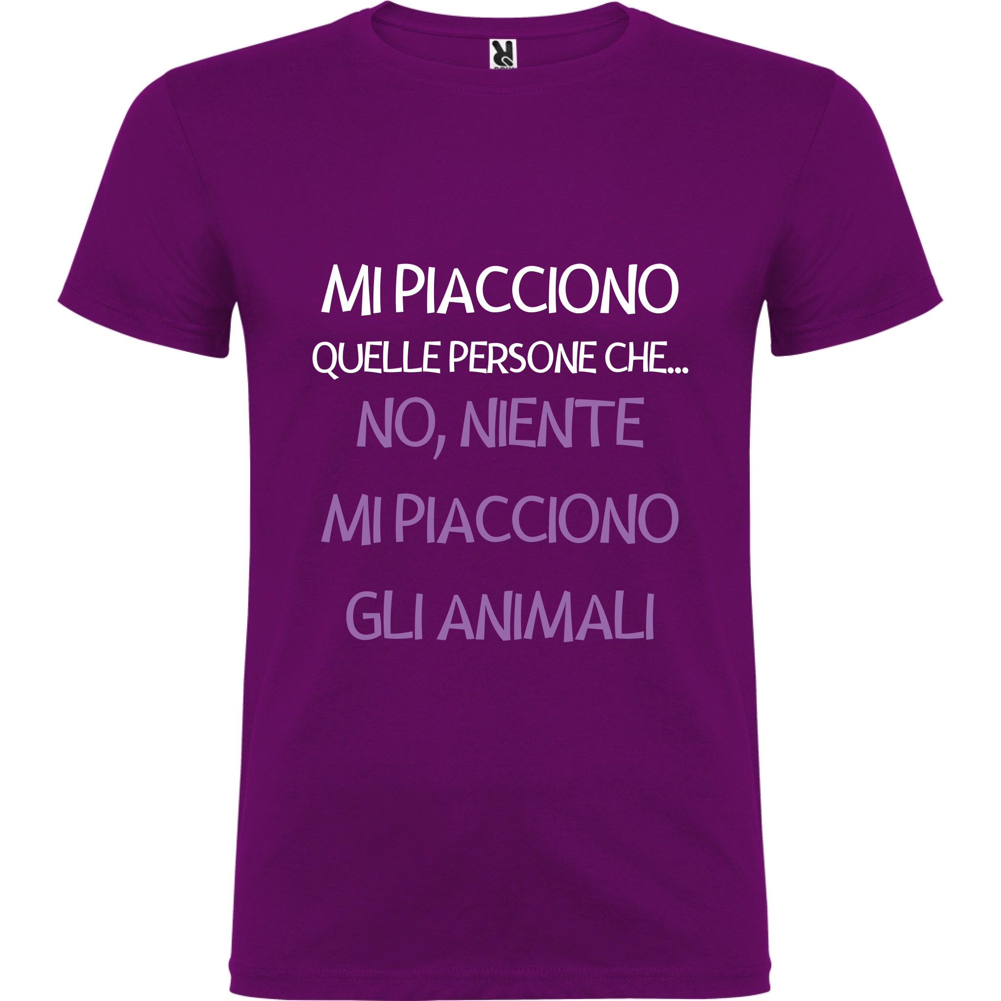 Maglietta Unisex personalizzata - Mi piacciono gli animali 