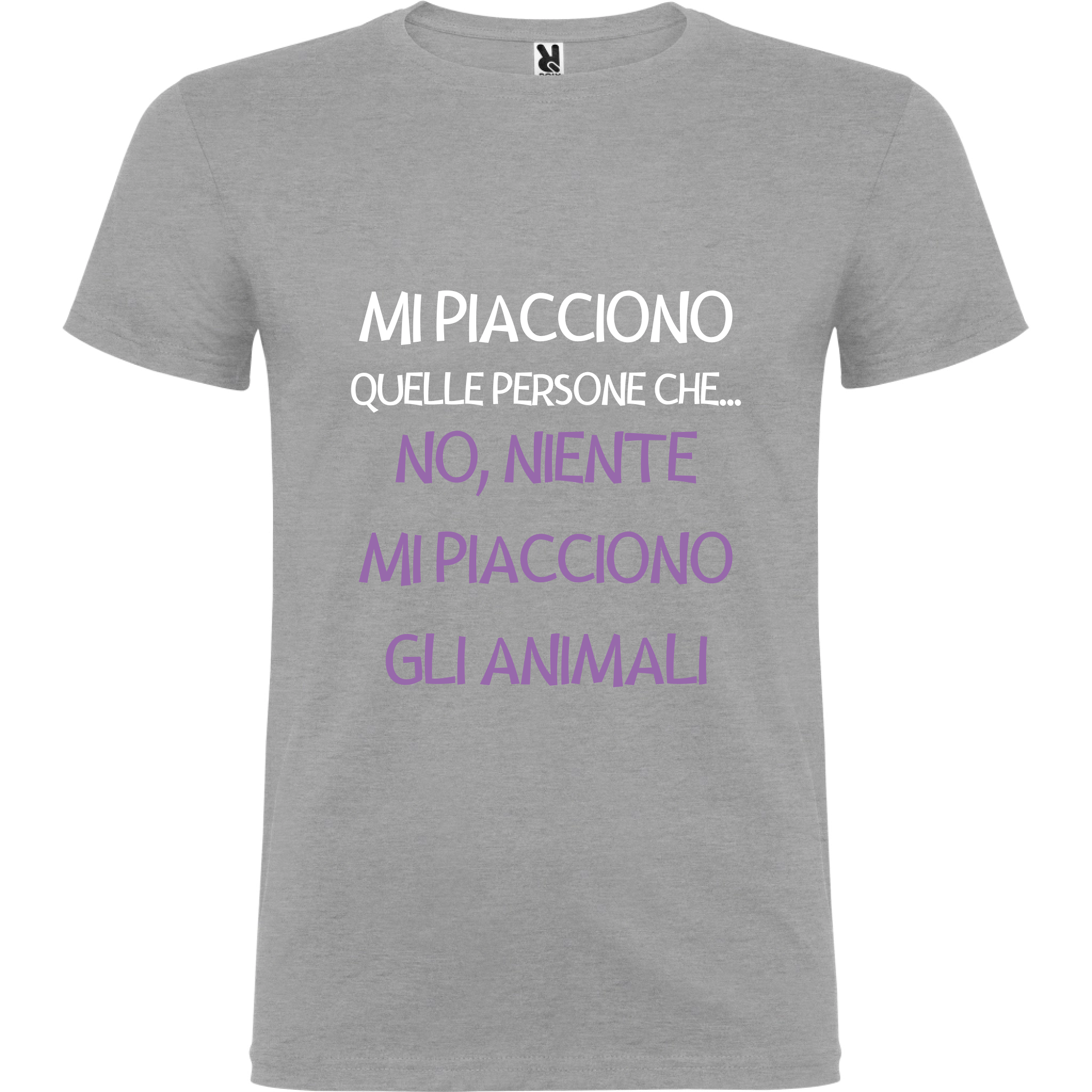 Maglietta Unisex personalizzata - Mi piacciono gli animali 
