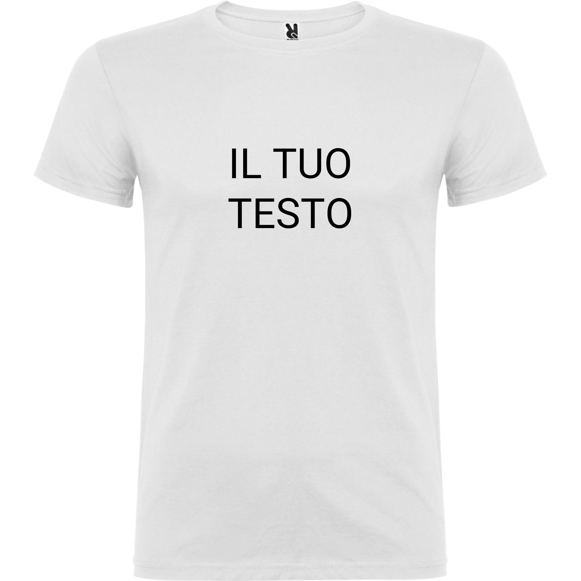 Maglietta Unisex personalizzabile con testo logo e immagine 