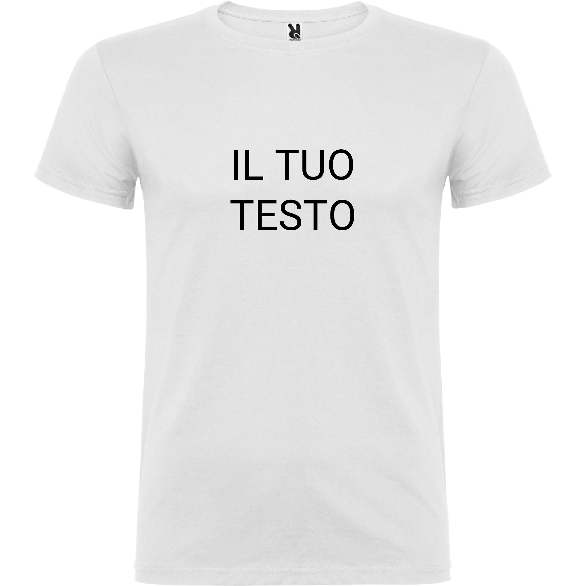 Maglietta Unisex personalizzabile con testo logo e immagine 