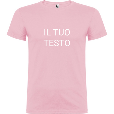 Maglietta Unisex personalizzabile con testo logo e immagine 