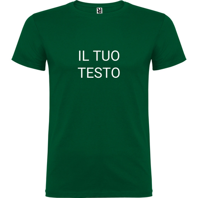 Maglietta Unisex personalizzabile con testo logo e immagine 