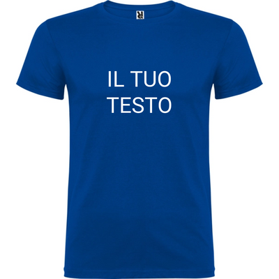 Maglietta Unisex personalizzabile con testo logo e immagine 