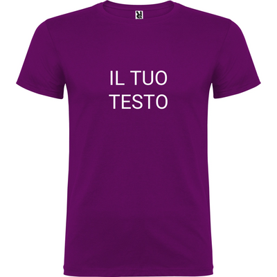Maglietta Unisex personalizzabile con testo logo e immagine 