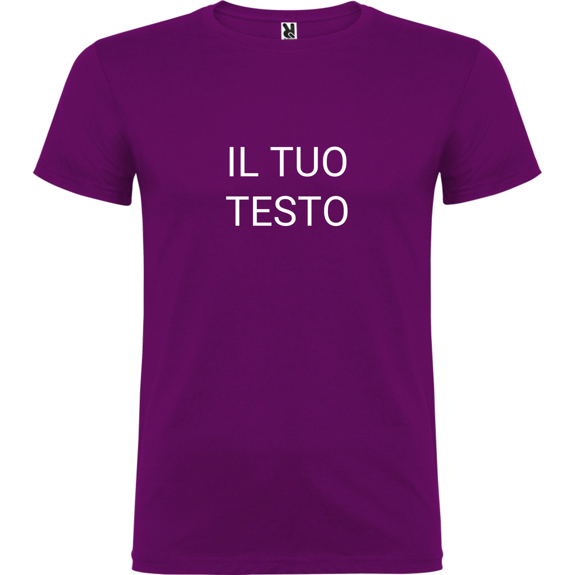 Maglietta Unisex personalizzabile con testo logo e immagine 