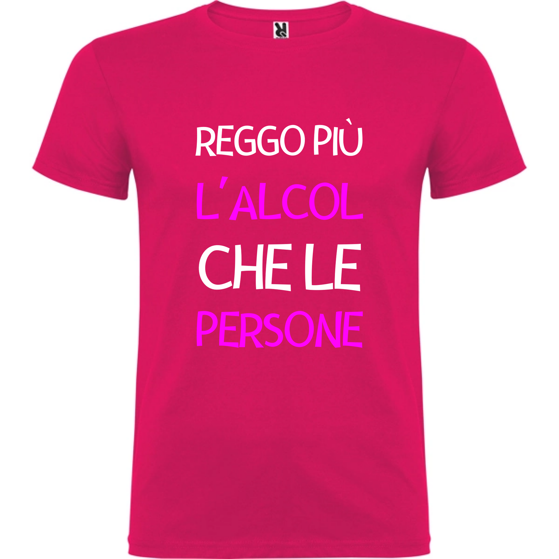Maglietta Unisex personalizzata Reggo più l'Alcol 