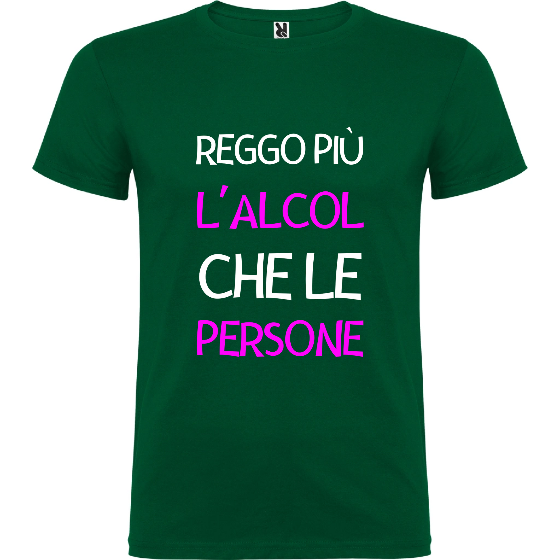 Maglietta Unisex personalizzata Reggo più l'Alcol 