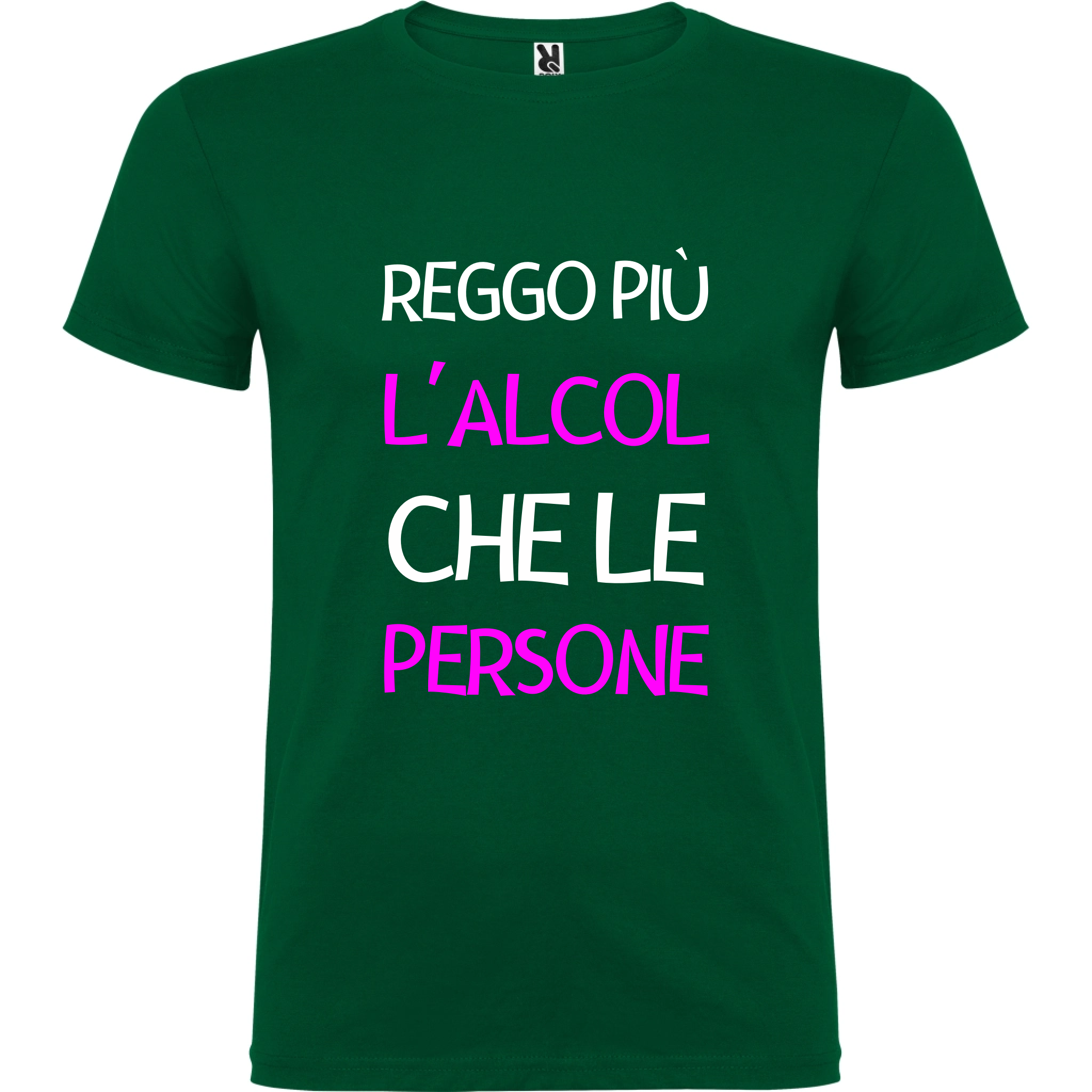 Maglietta Unisex personalizzata Reggo più l'Alcol 